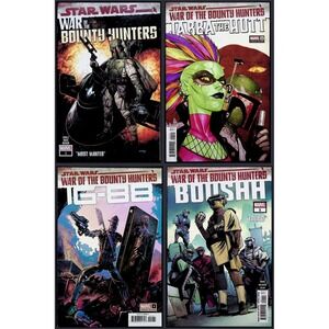 Star Wars War of the Bounty Hunters 4x Comic Lot #1 Jabba IG-88 Boushh Variant